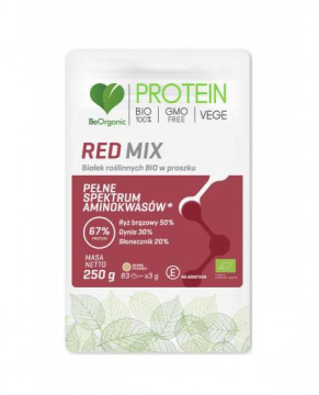 BeOrganic - RED MIX, Białko roślinne BIO w proszku, 250 g