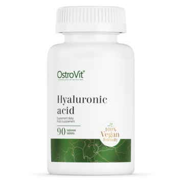 OSTROVIT Hyaluronic Acid, kwas Hialuronowy, 90 tabletek