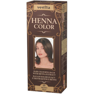 Venita - Henna Color balsam koloryzujący 15 brąz, 75ml