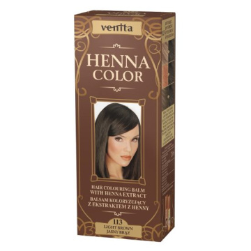 Venita - Henna Color balsam koloryzujący 113 jasny brąz, 75 ml