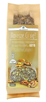 PIĘĆ PRZEMIAN - mieszanka chleba bezglutenowego keto z orzechami włoskimi, 500 g