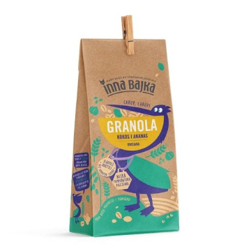 INNA BAJKA Granola owsiana kokos i ananas, 260 g ŚNIADANIE