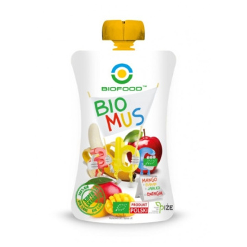 Bio Food - Bio Mus mango, banan, jabłko, 90 g