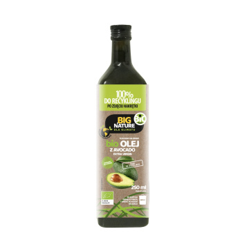 Big Nature - olej z awokado BIO ekologiczny, 250 ml