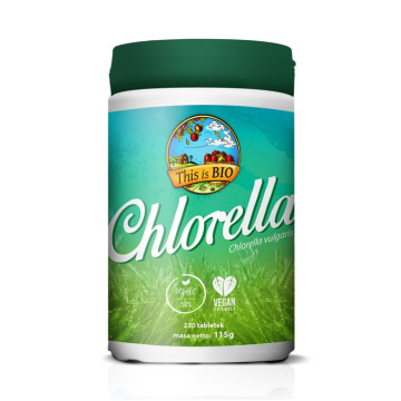 This is Bio - Chlorella 100% organic, 230 tabletek