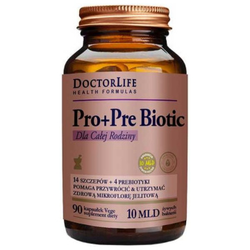 Doctor Life Pro Pre Biotic dla całej rodziny, 90 kapsułek