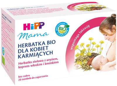 HiPP BIO Mama herbatka dla kobiet karmiących 20 saszetek, 30 g (20 x 1,5 g)