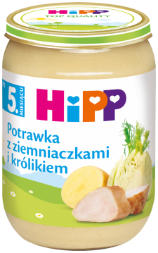 HiPP potrawka z ziemniaczkami i królikiem dla dzieci po 5. miesiącu 190 g