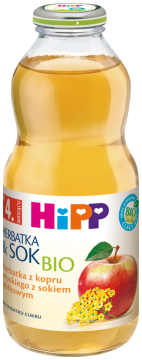 HIPP BIO - herbatka z kopru włoskiego z sokiem jabłkowym, po 4. miesiącu, 500 ml