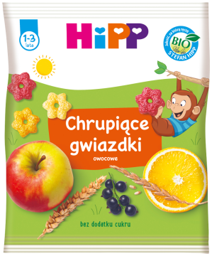 HIPP BIO chrupiące gwiazdki owocowe po 1. roku życia, 30 g