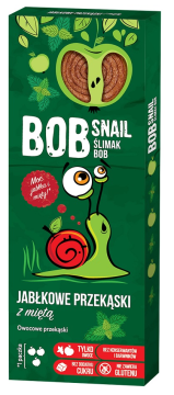 Bob Snail, jabłkowe przekąski z miętą, 30 g