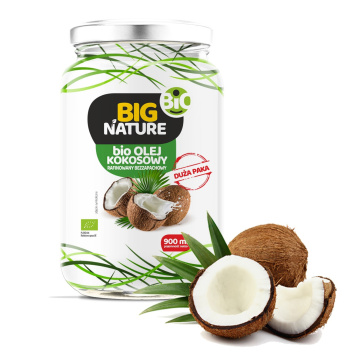 Big Nature - olej kokosowy rafinowany BIO, 900 ml
