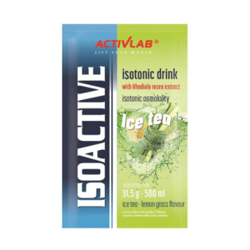 Activlab, Isoactive Herbata z trawą cytrynową, koncentrat napoju izotonicznego instant, 31,5 g