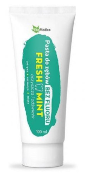 EkaMedica -  pasta do zębów bez fluoru Fresh Mint, 100 ml