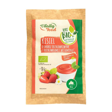 Vitally Food - kisiel o smaku truskawkowym, bez cukru, 38 g