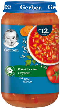 GERBER Zupa Pomidorowa Z Ryżem 250 g