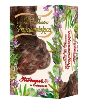 Herbapol Kraków, płukanka ziołowa do włosów przyciemniająca, 18 saszetek