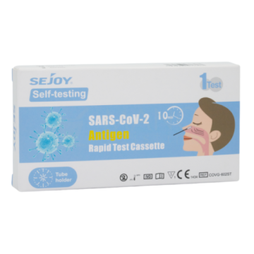 Sejoy SARS-CoV-2 Rapid Test Cassette szybki test antygenowy z nosa COVID, 1 zestaw