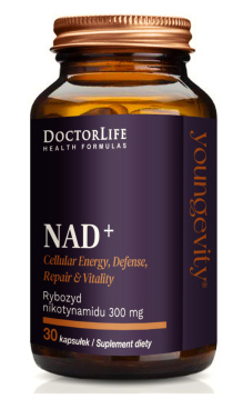 DoctorLife - NAD+ Rybozyd nikotynamidu, 30 kapsułek