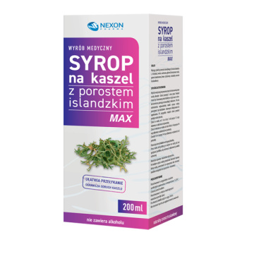 Islandzki medic   - syrop na kaszel z porostem islandzkim MAX, 200ml