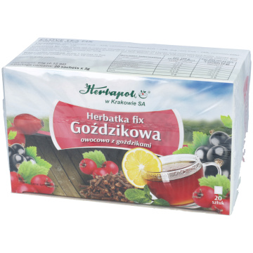 Herbapol Kraków, herbatka Fix Goździkowa, owocowa z goździkami, 20 saszetek