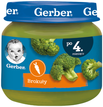 GERBER obiadek pierwszy brokuł dla niemowląt po 4. miesiącu, 80 g
