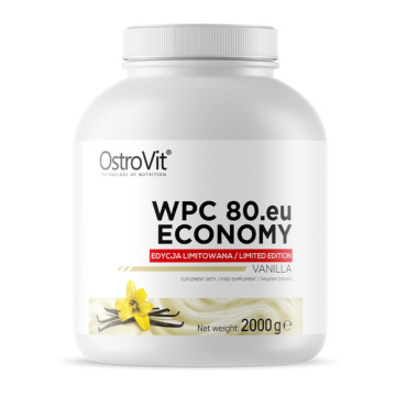 OSTROVIT WPC80.eu ECONOMY, odżywka białkowa o smaku waniliowym, 2000 g
