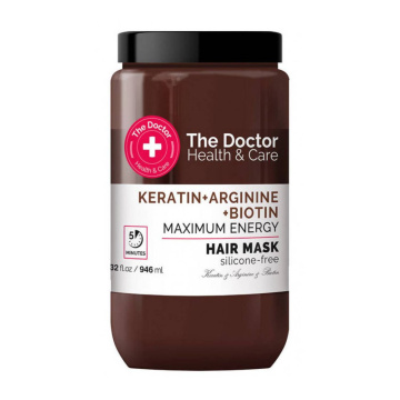 The Doctor Healh and Care - maska do włosów wzmacniająca, keratyna, arginina i biotyna, 946 ml