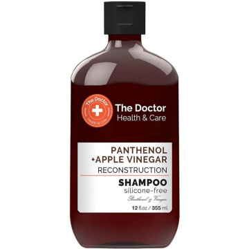 The Doctor Healh and Care - szampon do każdego rodzaju włosów, Ocet Jabłkowy i Pantenol, 355 ml