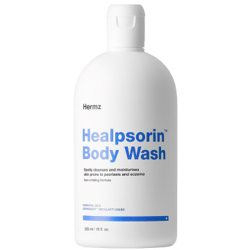 HERMZ - HEALPSORIN Body Wash, emulsja/żel do mycia twarzy i ciała na łuszczycę i AZS, 500 ml