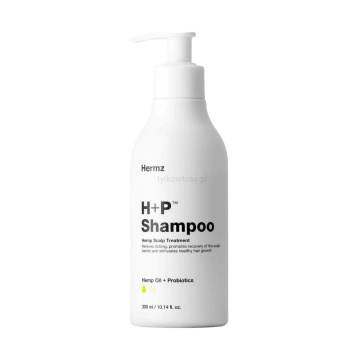 HERMZ - H P Shampoo, oczyszczający szampon do skóry wrażliwej, 300 ml