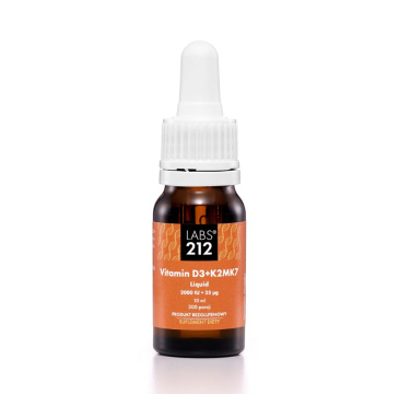 LABS212, Vitamin D3 + K2MK7 Liquid, 10 ml
