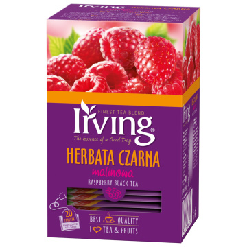 Irving, herbata czarna malinowa, 20 saszetek