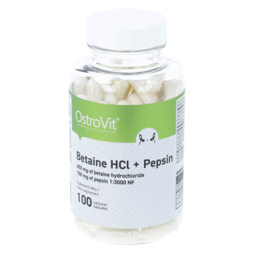 OSTROVIT - Betaina HCl + Pepsyna, 100 kapsułek