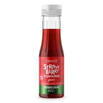 OSTROVIT - Strawberry flavoured sauce, sos o smaku truskawkowym, 350 g