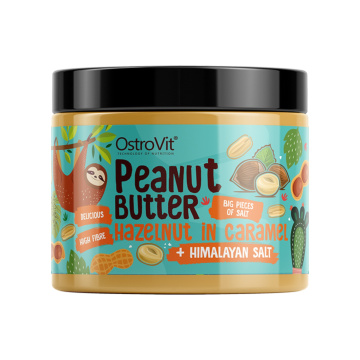 OSTROVIT Peanut Butter, krem orzechowy - orzechy laskowe karmelizowane, sól himalajska, 500 g