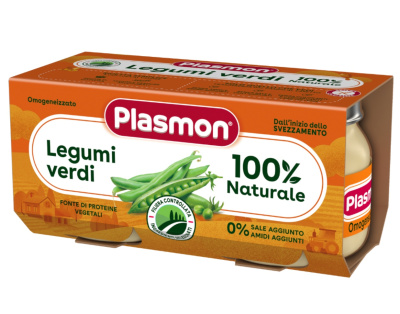 Plasmon - Obiadek zielone warzywa po 6. miesiącu życia, 2 x 80 g