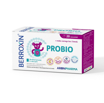 AronPharma - Berroxin Probio, dla dzieci od 3. roku życia, 20 saszetek