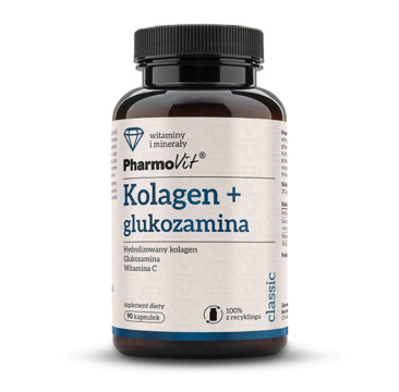 PHARMOVIT - Kolagen + Glukozamina, 90 kapsułek