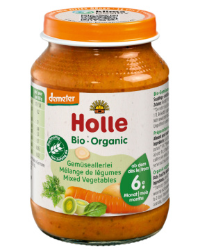 Holle - mix warzywny, danie dla niemowląt od 6. miesiąca życia, 190 g