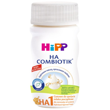 HiPP 1 HA COMBIOTIK, hipoalergiczne mleko początkowe, dla niemowląt od urodzenia, 90 ml