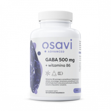 Osavi, GABA 500 mg, witamina B6, 120 kapsułek