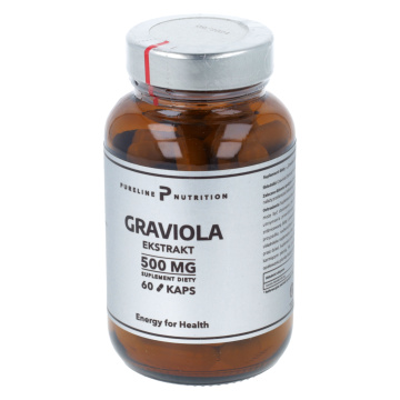 Pureline Nutrition Graviola ekstrakt 500 mg, 60 kapsułek