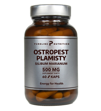 Pureline Nutrition Ostropest plamisty Ekstrakt 500 mg, 60 kapsułek