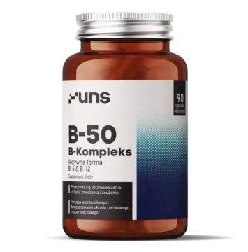 UNS - B-50 kompleks, witaminy grupy B, 90 kapsułek