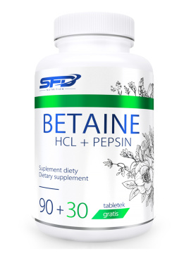 SFD - Betaine HCl + pepsin, 120 tabletek