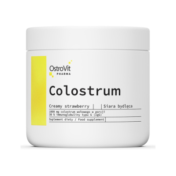 OSTROVIT - Pharma Colostrum, o smaku truskawkowym, 100 g