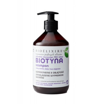 Bioelixire, wzmacniający szampon z biotyną, 500 ml