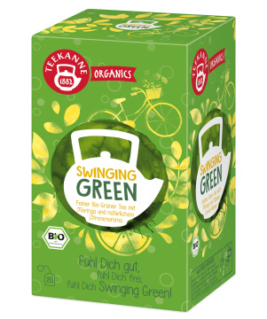 Teekanne -  Bio organiczna herbatka zielona Swinging Green, 20 x 1,7 g