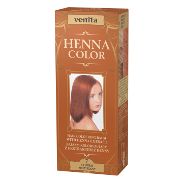 Venita Henna Color - balsam koloryzujący z ekstraktem z henny, Miedziany, 75 ml